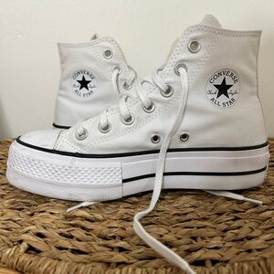 Converse Cream High-Top Sneakers